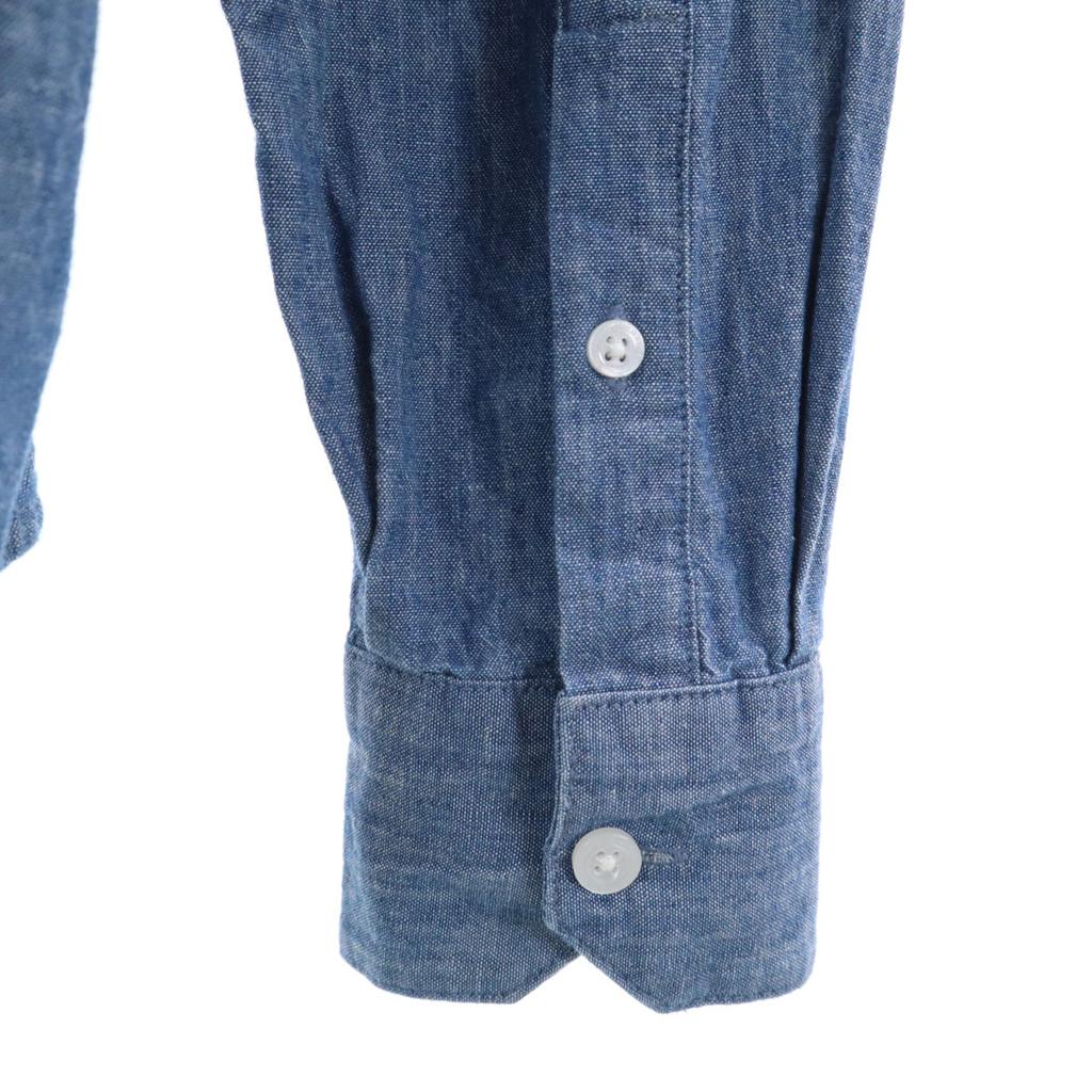 Armani Exchange Long Sleeve Chambray Shirt XS Blue Navy Blue Men's Used