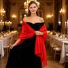 Atmungsaktiver Chiffon-Schal für Damen Damen-Schals und -Tücher Abendkleid, Uni-Schal, Weicher Schal Formelle Anlässe Eleganter Brautschal,