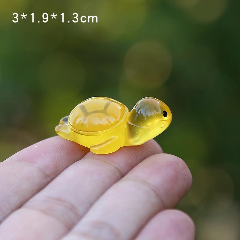 Miniature Luminous Turtle Model - Cute Micro Landscape Desktop & Car Ornament Blind Bag
