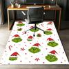 Grinch Printed Carpet Rug for Office Chair Living Room Bedroom Kitchen Room Decor Gifts