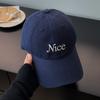 Embroidered Letter Baseball Cap For Women Men With Wide Brim Sun Protection