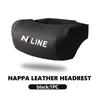 For Hyundai Car Leather Headrest Neck Head Support Pillow Cushion Rest Tool Accessories N Line i20 i30 Sonata Tucson Azera HH52