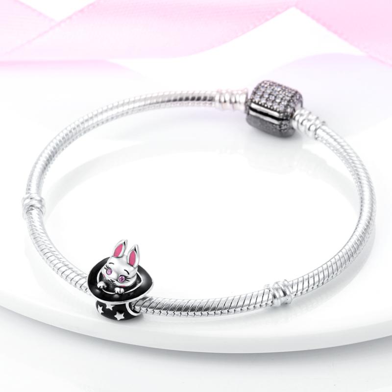 Cute Animals Beads Charms Fit Original 3Mm Bracelet Dog Cat Owl Rabbit Diy Jewelry Making Animals Protection