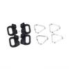 2 Pairs Of 4 Sets Triangular Rings Camera Shoulder Strap For 2MM Aperture