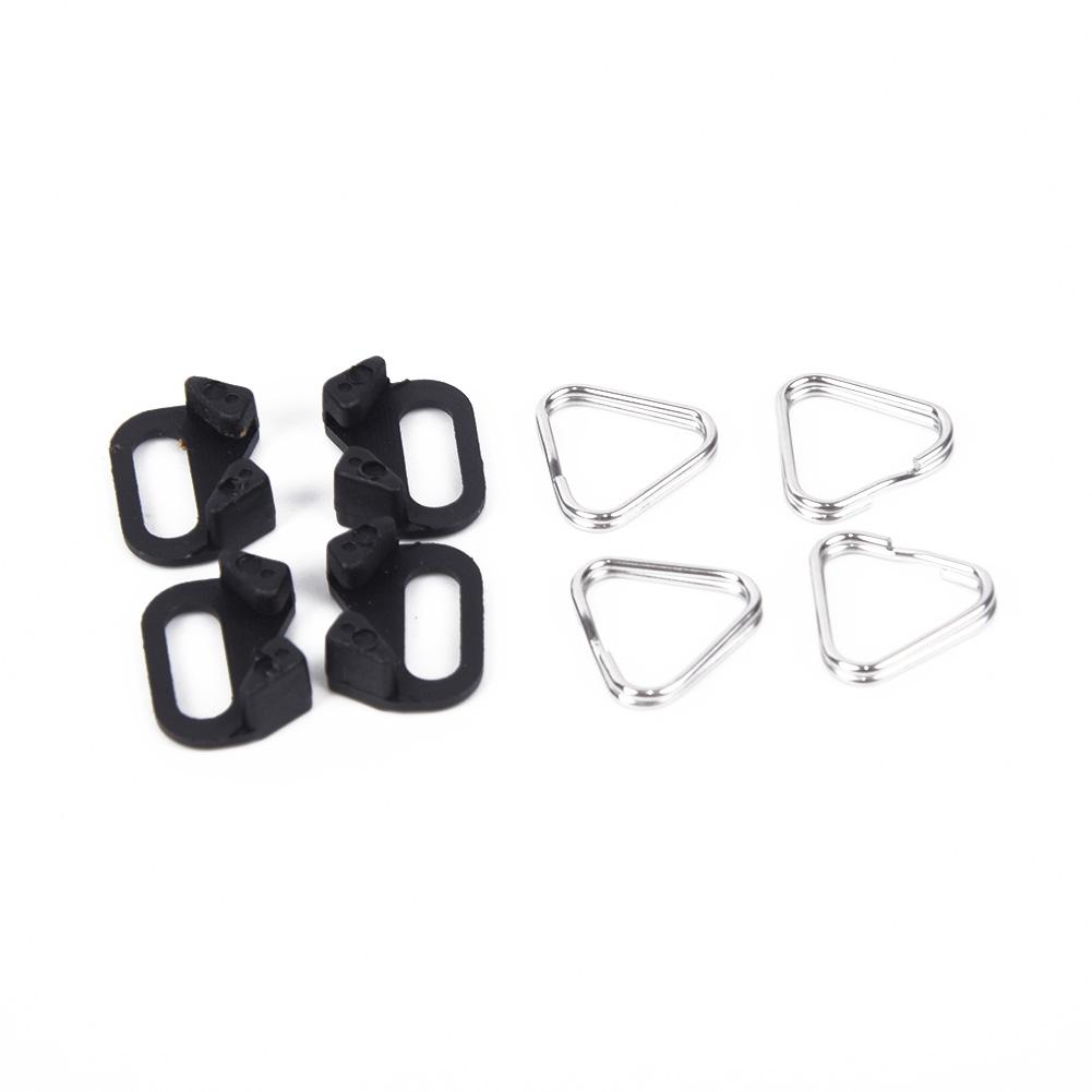 2 Pairs Of 4 Sets Triangular Rings Camera Shoulder Strap For 2MM Aperture