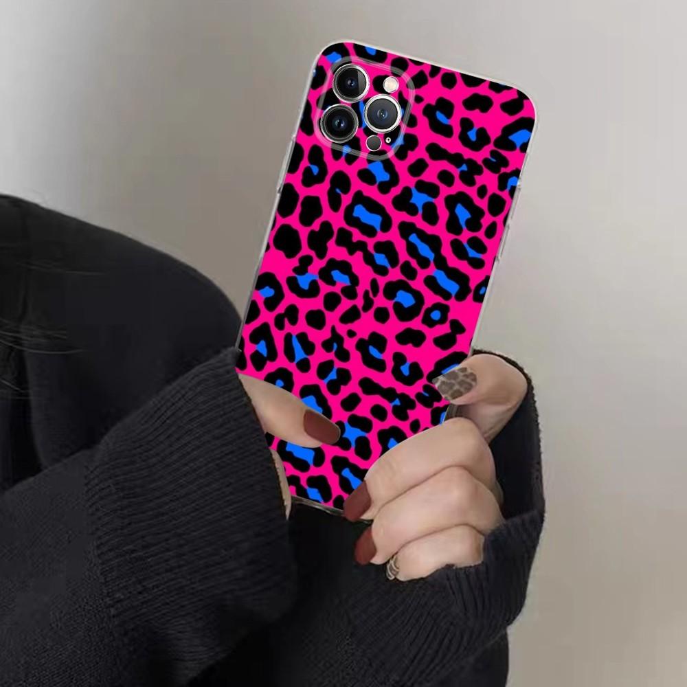 Leopardenmuster Handyhülle für iPhone 15 8 7 6 6S Plus X SE 2020 XR XS 14 11 12 13 Mini Pro Max Handyhülle