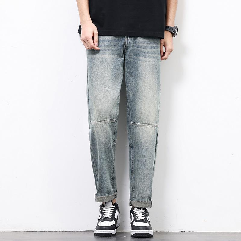 New Spring and Summer Jeans Trendy Japanese Loose Straight Micro Harlen Trousers