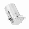 Aluminum Engine Oil Catch Tank Breather Can Reservoir Car Modification Accessories (Silver)