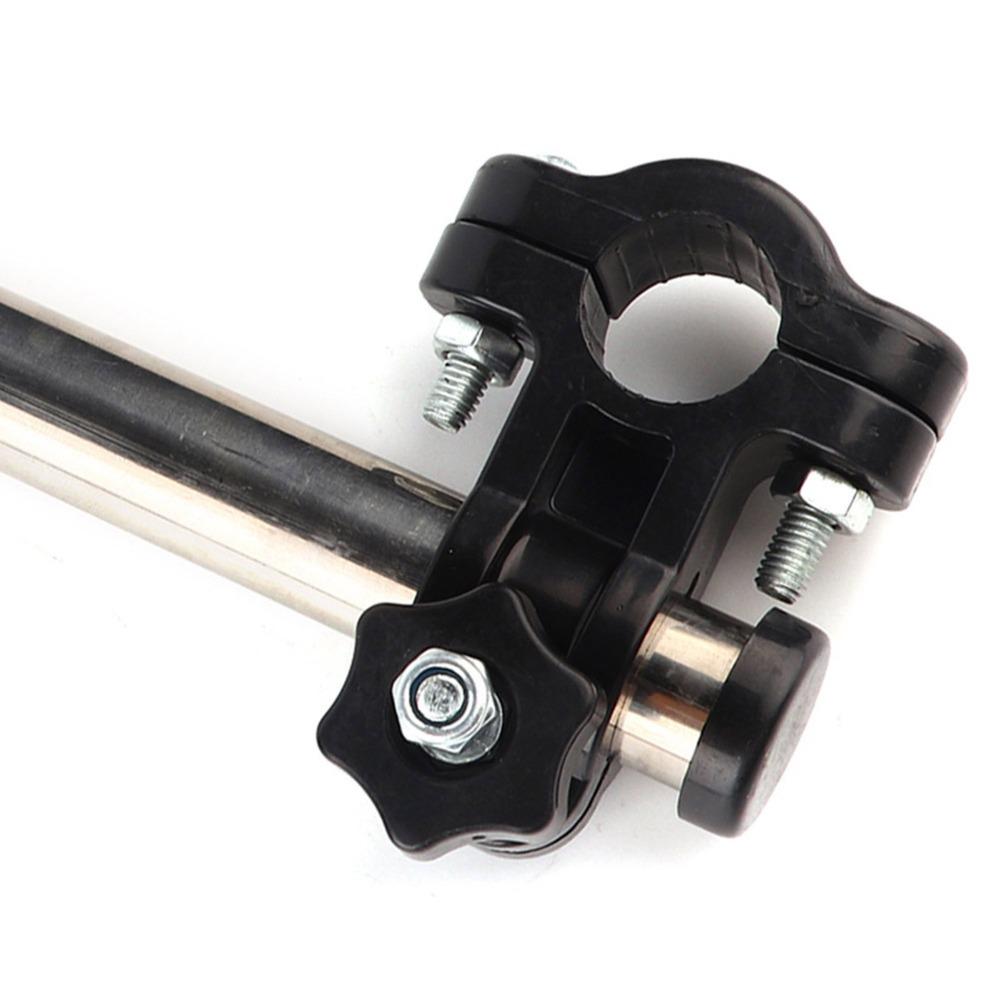 Length 28-41cm Bicycle Umbrella Stand Stainless Steel 360° Adjustment Baby Stroller Umbrella Stand for Handlebar Length 2-2.5cm