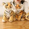 Plush Toy Rich Facial Complexion Elastic Texture Bright Color Tiger Cuddle Baby Plush Toy for Children