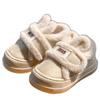 2025 Winter New Plush Rabbit Ears Velcro Shoes Bag Root Home Casual Slippers Cotton Mop