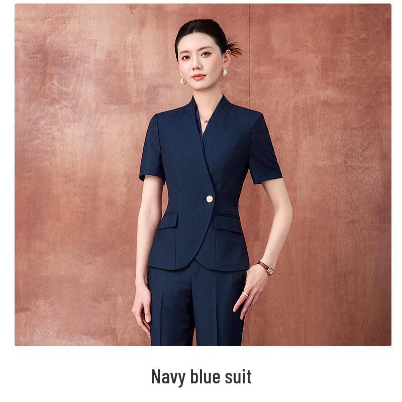 

Women s Professional Summer 2026 Black Suit - Elegant Manager Workwear for Hotels & Jewelry Stores S