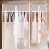 Clothes Garment Cover 30 X 60 X 120cm Hanging Dust Bag For Wardrobe Storage Clear Window