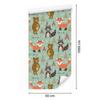 Fairytale Indian Foxes Wallpaper for Living Room and Bedroom 50x1000