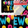 2D Flat Printing  2pcs Festive Celebration Chic Curtain Fabric Polyester Curtains Thermal Insulation   and Room Darkening