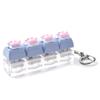 Adorable Cat Paw Stress Relief Keychain Soft Press Sensory Fidget Toy Portable for Office Worker Commute Anxiety Relief