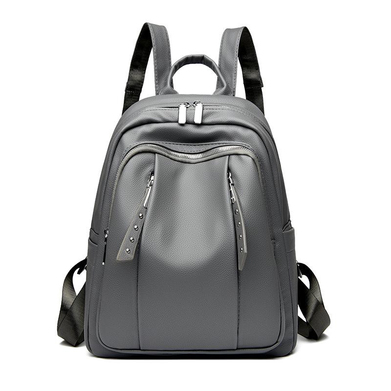 Zipper Backpack Large Capacity Trendy Mommy Women's Bag Lightweight Casual Bag Women's Versatile Commuting Women's Backpack