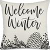 Merry Christmas Decor Cushion Cover 45x45 cm Pillow CaseCartoon Reindeer Santa Claus Printed Throw Pillowcase Linen Pillow Cover