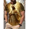 Jesus Christ T-Shirt For Men Women 3D Printed Tees Summer Fashion Casual Short Sleeve T Shirts O-Neck Oversized Kids Clothing