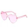 One Piece Love Heart Sunglasses Women Brand Designer Fashion Cute Sexy Retro Cheap Sun Glasses Red Female Sweet Eyewear Uv400