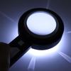 Handheld Magnifying Glass 6X/15X Reading Illuminated Lighted Magnifier with 6 LED Lights for Seniors Reading