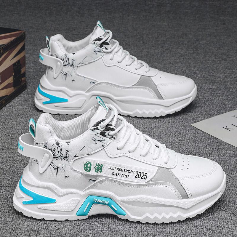 Putian Men's Shoes In Autumn and Summer New High-top Shoes for Men's Sports and Casual Running Shoes for Men's Daddy's Trendy Shoes