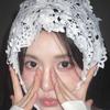 Cotton Floral Knitted Headband Breathable Crochet Bandana Bohemian Hair Band  Head Decoration