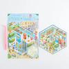 Cartoon Landscape Sticker Mini World DIY Pocket 3D Cabin Scene Stacking Pasting Christmas Birthday Gift for Kid Child