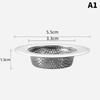 1Pcs Kitchen Sink Filter Stainless Steel Mesh Sink Strainer Filter Bathroom Sink Strainer Drain Hole Filter Trap Waste Screen