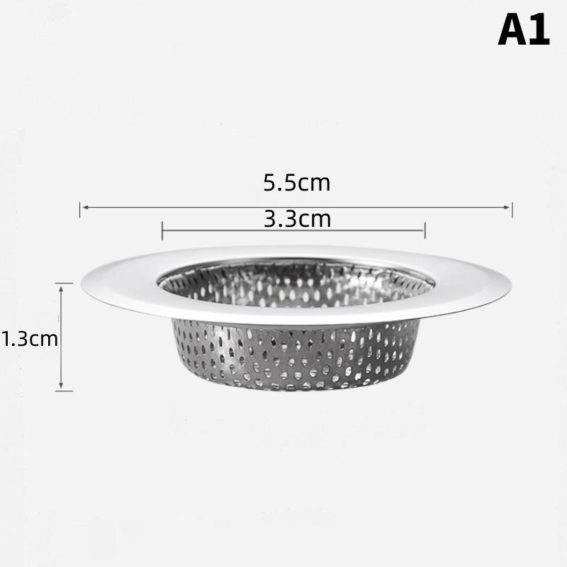 1Pcs Kitchen Sink Filter Stainless Steel Mesh Sink Strainer Filter Bathroom Sink Strainer Drain Hole Filter Trap Waste Screen