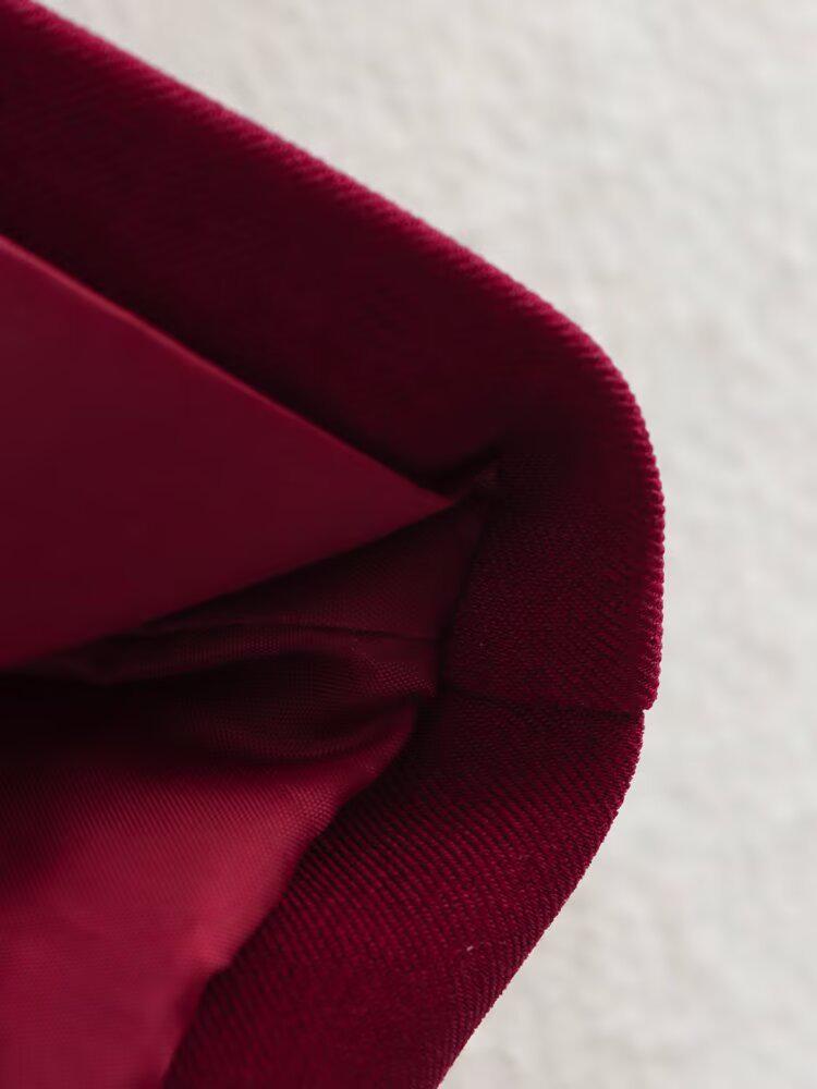 2025 Spring Women's European & American V-Neck Two-Button Slim Suit Jacket