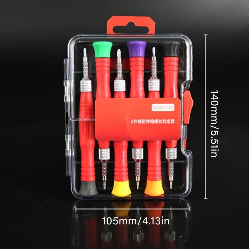 Telescopic Precise Screwdriver Mini Screwdriver Multifunctional Precise Screwdriver Repair Tool for Laptop Phone PC