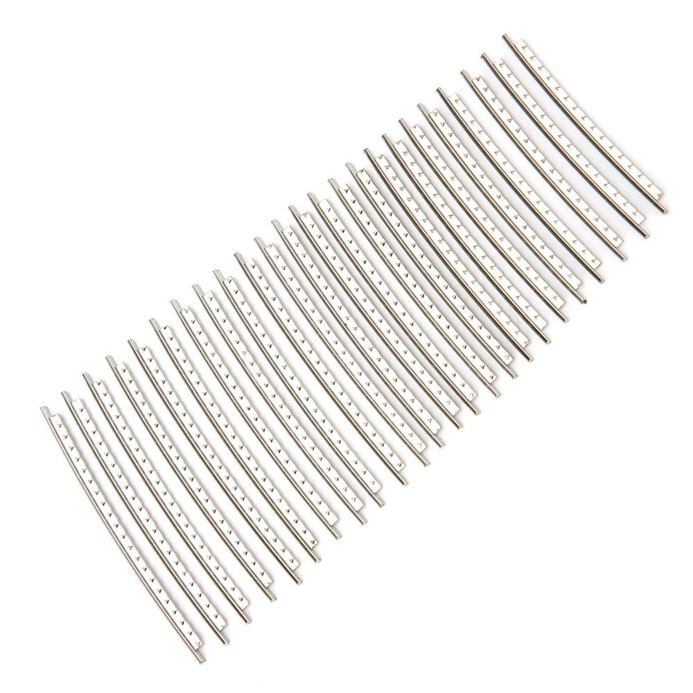 24PCS White White Copper Guitar Fret Wires White Copper Cupronickel Fretwire Guitar Repair