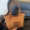 Simple Retro Leopard Print Bag Women's New Portable Bucket Bag Shoulder Bag Casual Fashion Messenger Bag Women
