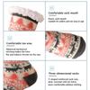 Winter Warm Socks Women Plush Soft Female Non Grip Floor Slippers Short Sock Fuzzy Fluffy Deer Elk Bear Christmas Gift
