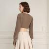 Waiwaiaiem Yy_Two-Piece Shawl Knit Sweater Set