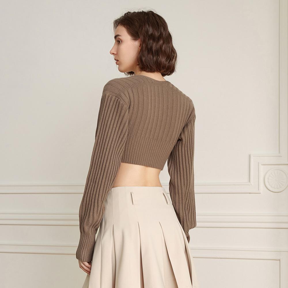 Waiwaiaiem Yy_Two-Piece Shawl Knit Sweater Set