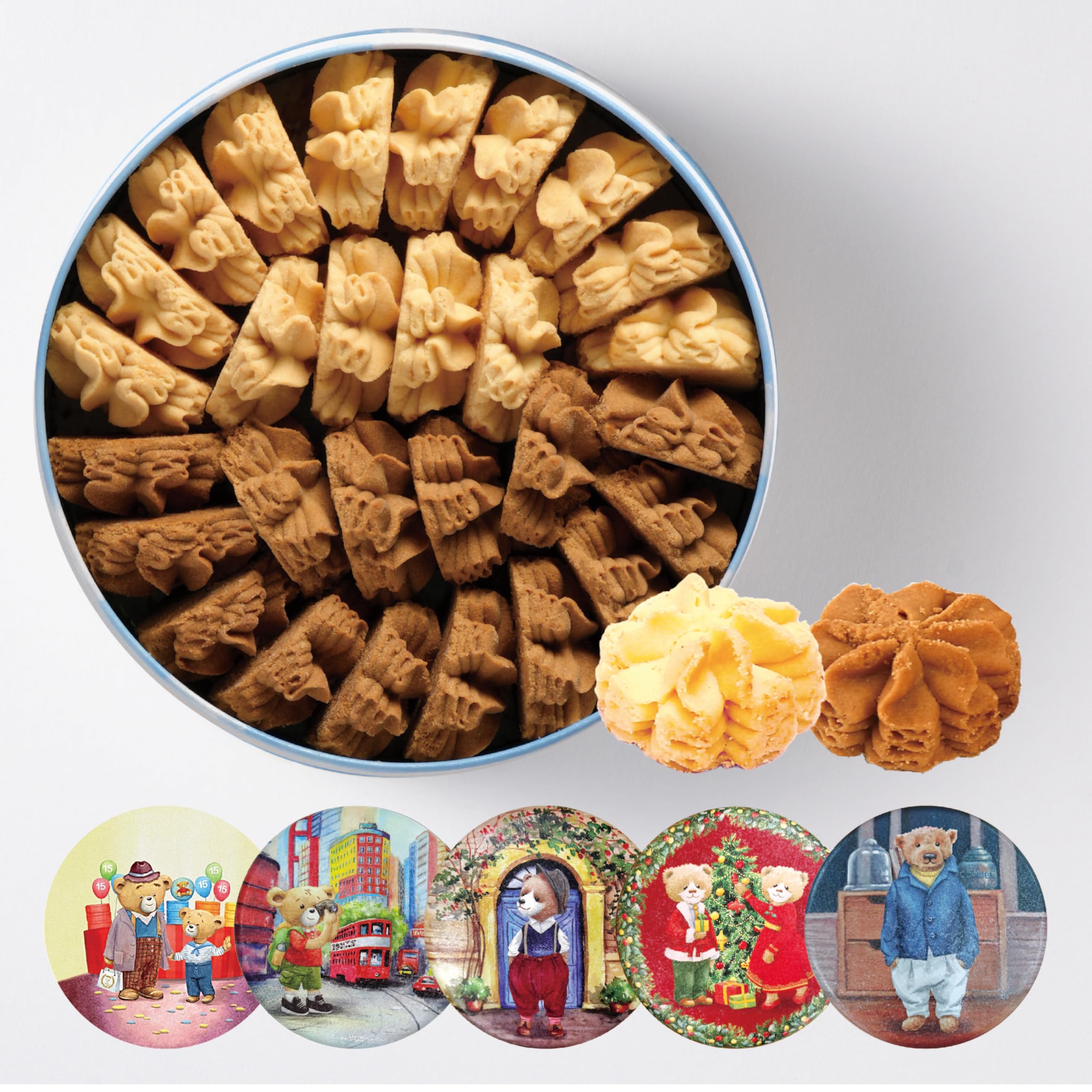 

Jenny Bakery Coffee Butter Flower Cookies 320g jennybakery 2MIX Cookie Tin Hong Kong Smart Little Bear 2S [Official Japan] &