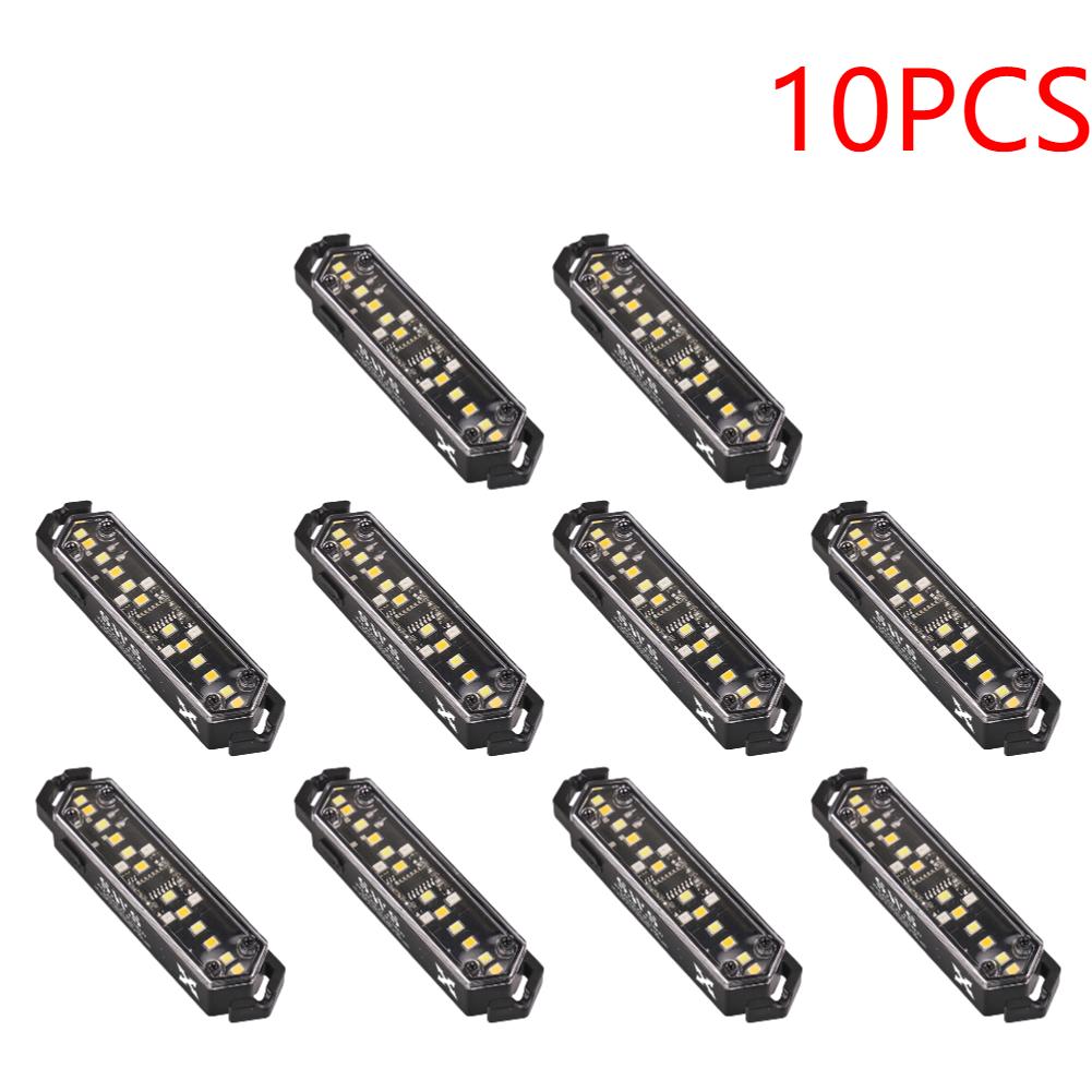 1-10PCS Outdoor Camping Light Warning Wind Rope Buckle Light IPX4 7 Lighting Modes Tent Decorative Lights Waterproof String Lamp