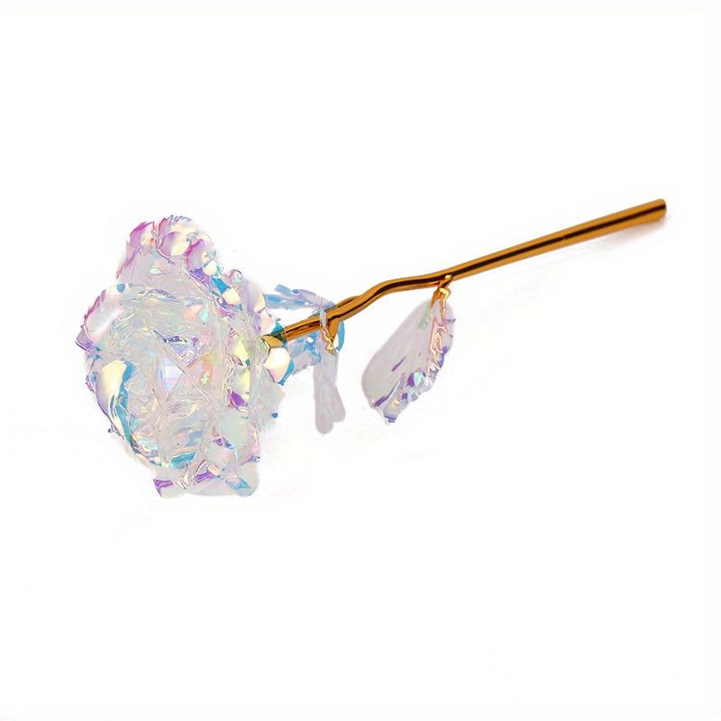 

10 шт. Искусственный цветок фольгированная роза цветок симуляция искусственный цветок розы DIY позолоченная фольгированная роза цветок любви товары для вечеринки 10pcs белый