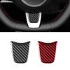 Carbon Fiber Steering Wheel Trim Cover for Fiat 500