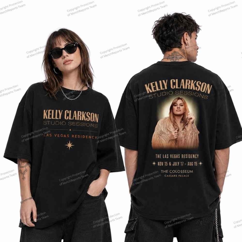 Kelly Clarkson Studio Sessions The Las Vegas Residency Juli 2026 Unisex T-shirt