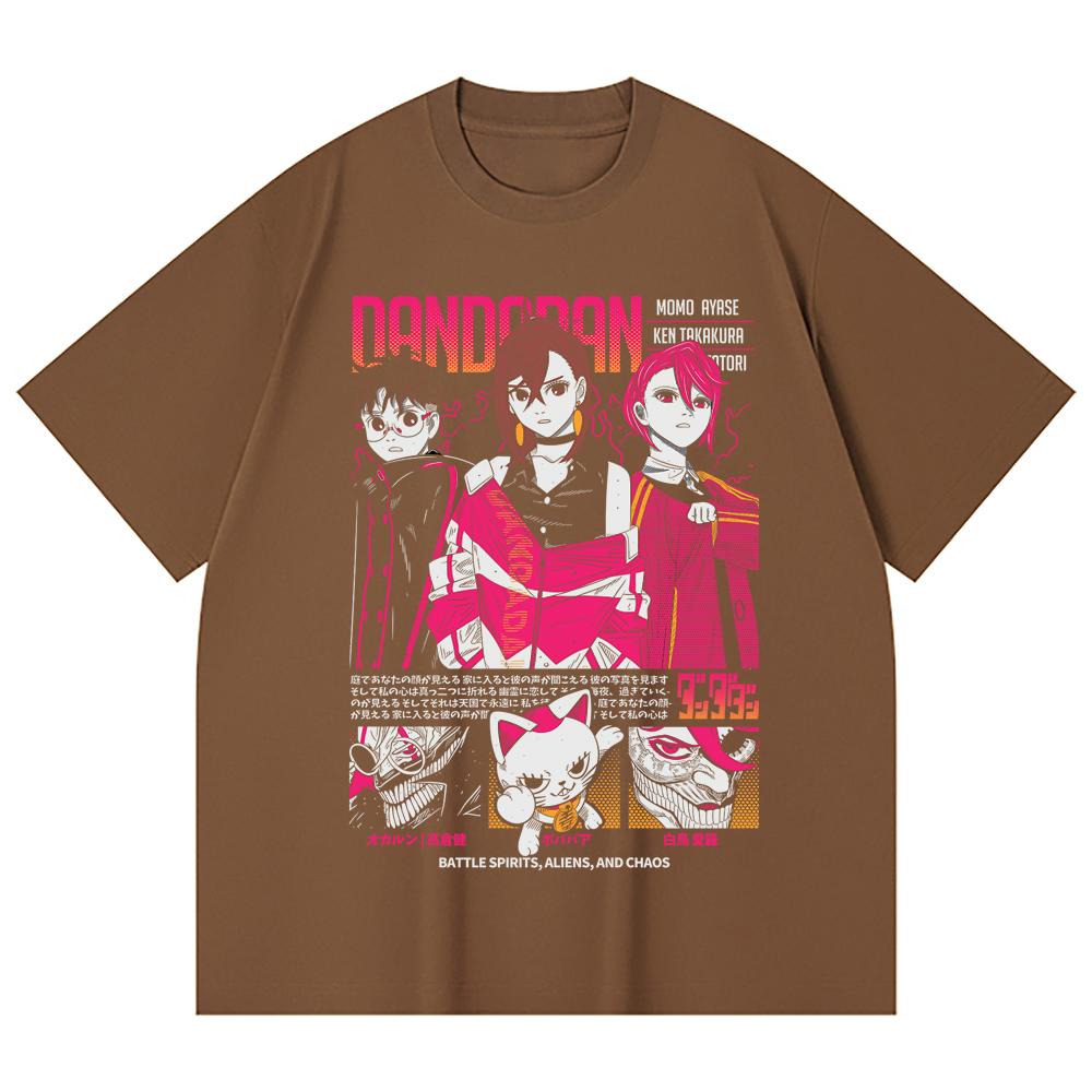 230 Gsm 100% Cotton Dandadan V14 Print Unisex Heavy Cotton T Shirt