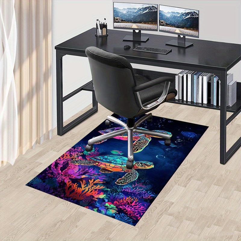 1 Stück Meeresschildkröten,Korallenriff,Unterwasserwelt Büro Teppich Weiches Polyester Eingangsteppich Waschbar Nein