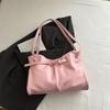 Single-shoulder Bag - Elegant and Versatile, Featuring Fashionable Pleats on The Shoulder Strap.