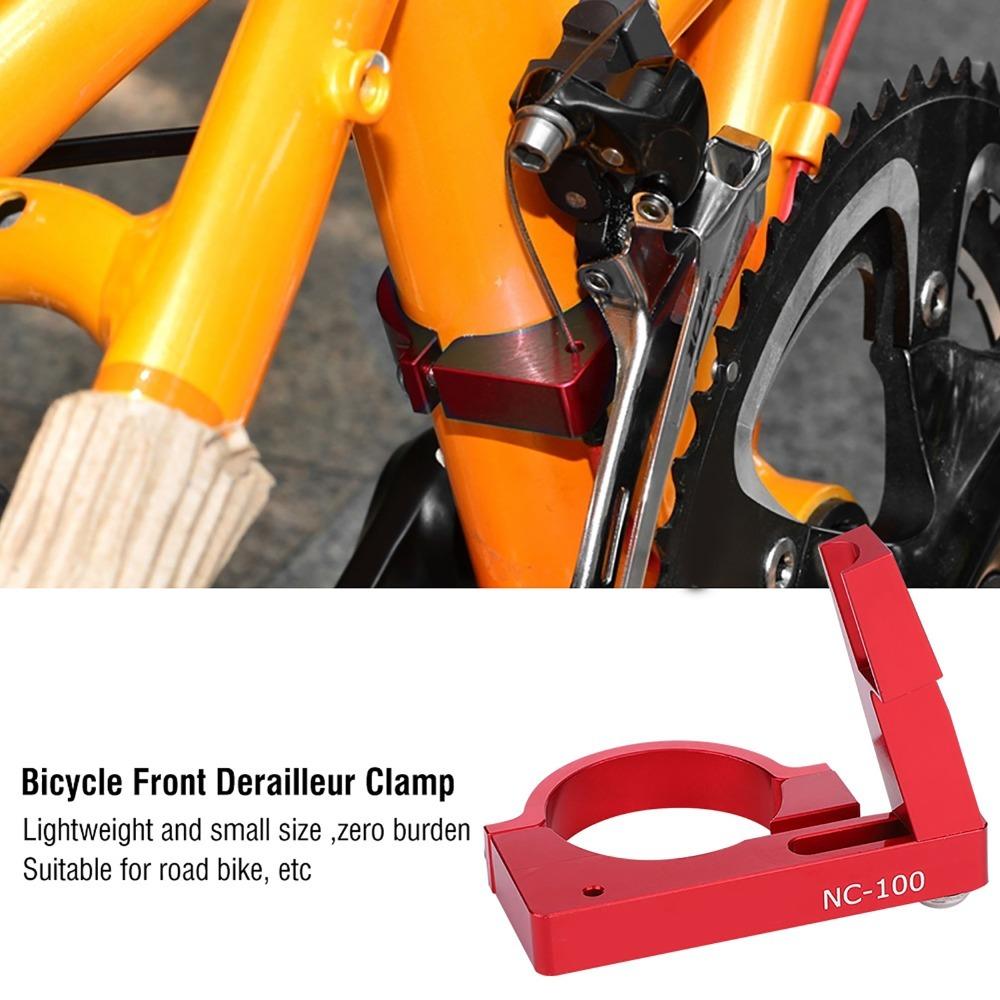 

Foldable Bike Front Derailleur Clamp Derailleur Adapter Band for Folding Bike and Road Bike красный