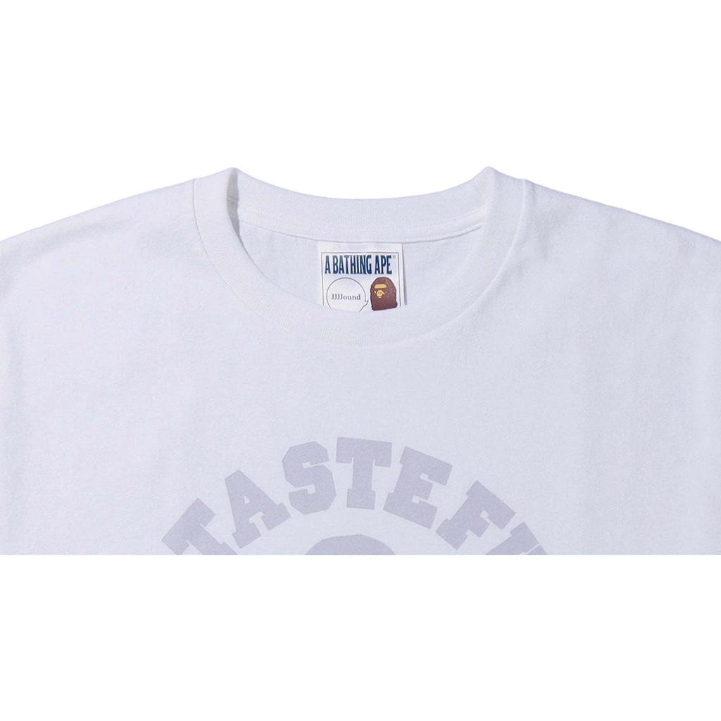 A BATHING APE x JJJJOUND Ape Head T Shirt Men's White 1H73-110-926