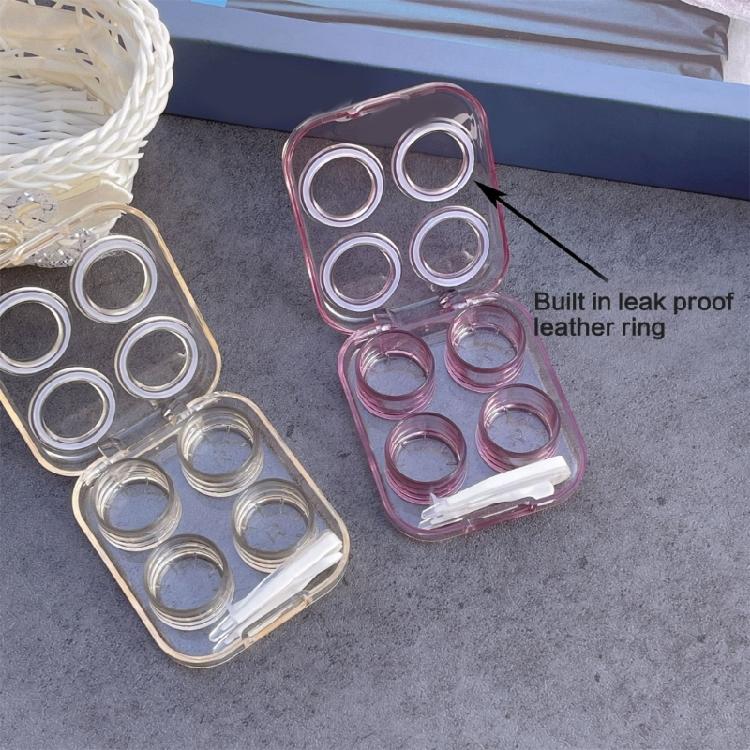 Convenient Contact Lenses Storage Box With Tweezers And Suction Wearing Tool Great For Travel And Office Student Use
