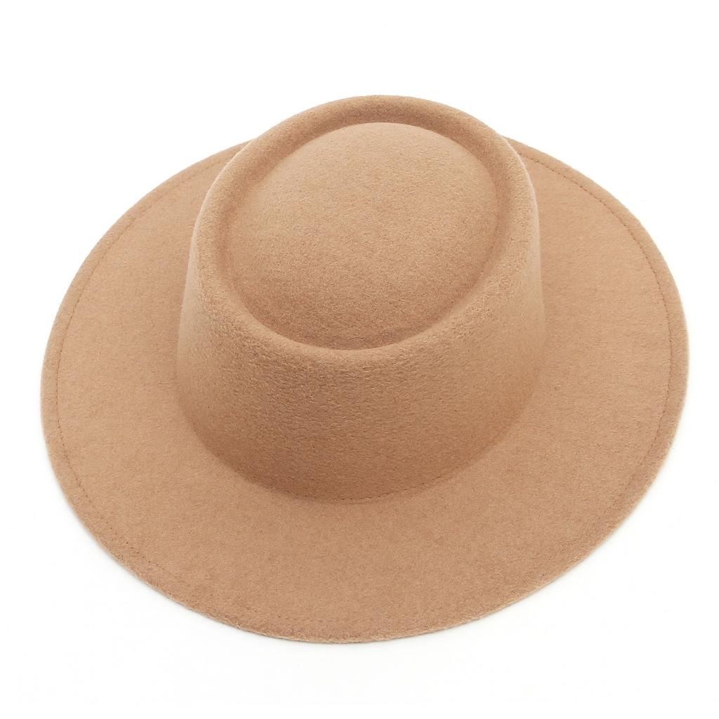 Wool Top Hat Women'S Autumn And Winter Extended Brim Hat French Retro Warm Jazz Hat Manufacturer