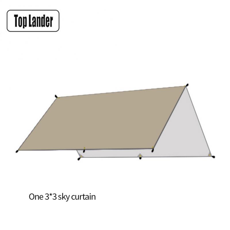 1PC Outdoor Camping Sunshade Umbrella Sun Protector Interior Beach Sunshade Lightweight Portable Sun Shade Tent Camping